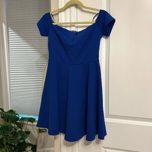 Off the shoulder fit and flare dress